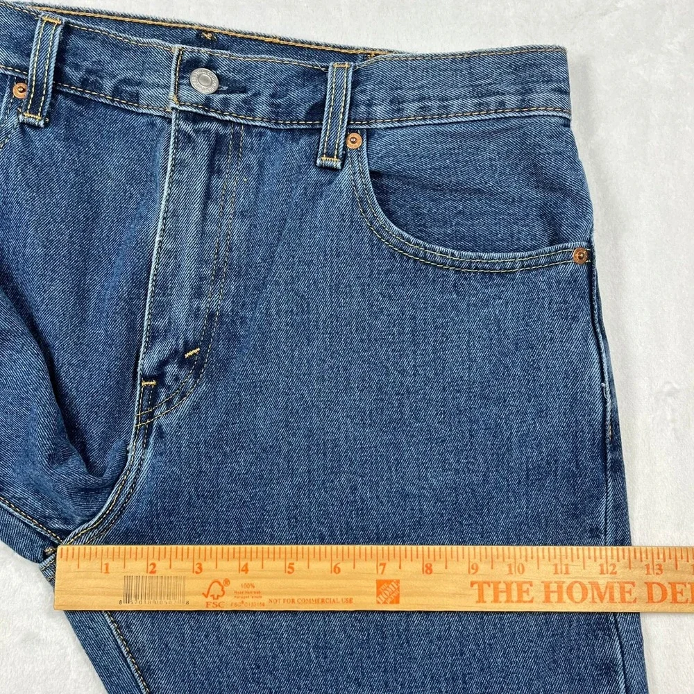 Levi's 517 Bootcut Jeans Mens 34x30 Blue Medium Wash Denim Cotton Classic